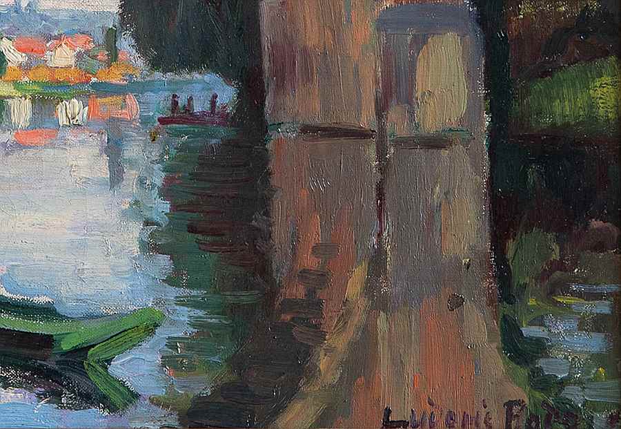 Railroad Bridge over the Marne at Joinville (Nogent-sur-Marne) - Ludovic-Rodo Pissarro (1878 - 1952)